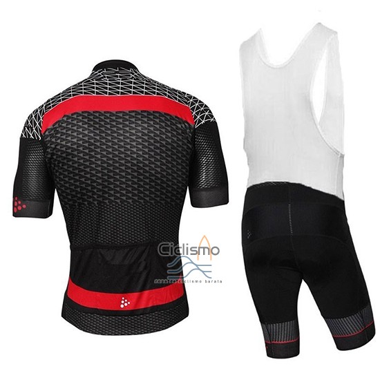 Craft Ropa Ciclismo Culotte Corto 2018 Hombre Mangas Cortas Route Negro Rojo