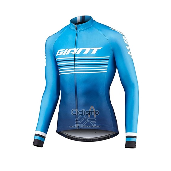Giant Race Day Ropa Ciclismo Culotte Largo 2019 Hombre Mangas Largas Azul
