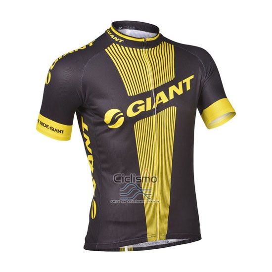 Giant Ropa Ciclismo Culotte Corto 2013 Hombre Mangas Cortas Negro y AMarillo