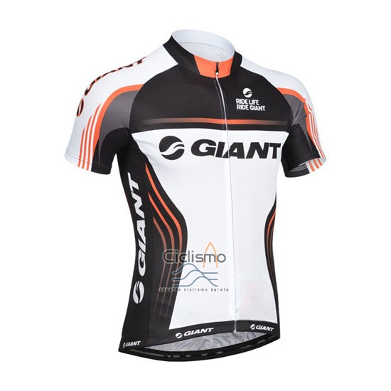 Giant Ropa Ciclismo Culotte Corto 2014 Hombre Mangas Cortas Blanco y Negro