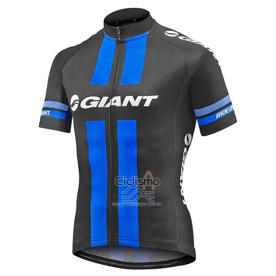 Giant Ropa Ciclismo Culotte Corto 2016 Hombre Mangas Cortas Negro y Azul