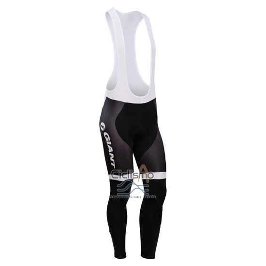 Giant Ropa Ciclismo Culotte Largo 2014 Hombre Mangas Largas Blanco y Negro