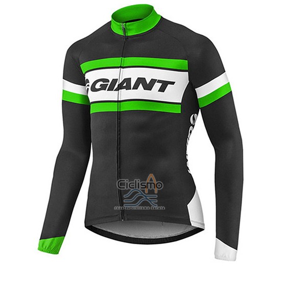 Giant Ropa Ciclismo Culotte Largo 2017 Hombre Mangas Largas Negro