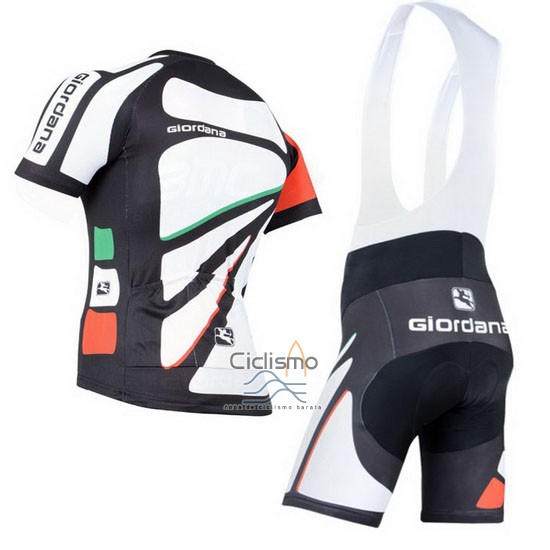 Giordana Ropa Ciclismo Culotte Corto 2014 Hombre Mangas Cortas Negro y Blanco