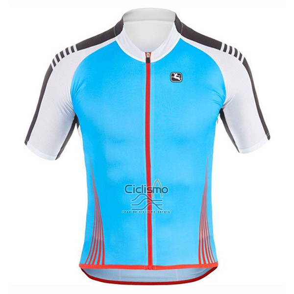 Giordana Sahara Ropa Ciclismo Culotte Corto 2017 Hombre Mangas Cortas Blanco y Azur