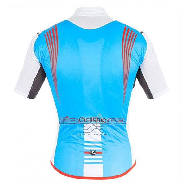 Giordana Sahara Ropa Ciclismo Culotte Corto 2017 Hombre Mangas Cortas Blanco y Azur