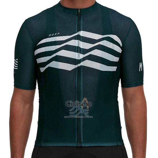 Maap Flag Ropa Ciclismo Culotte Corto 2019 Hombre Mangas Cortas Verde Blanco Negro