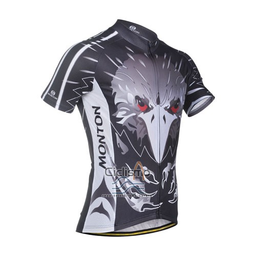 Monton Ropa Ciclismo Culotte Corto 2014 Hombre Mangas Cortas Plata y Brown