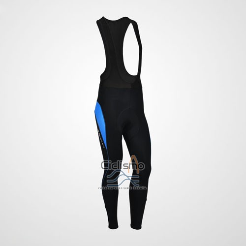 Monton Ropa Ciclismo Culotte Largo 2014 Hombre Mangas Largas Negro y Azul