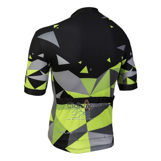 Nalini Ahs Discesa Ropa Ciclismo Culotte Corto 2018 Men Mangas Cortas Negro y Verde