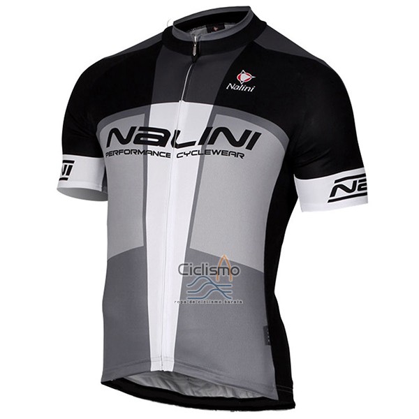 Nalini Artico Ropa Ciclismo Culotte Corto 2017 Men Mangas Cortas Gris y Negro