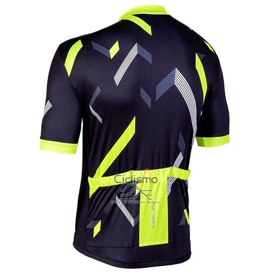 Nalini Descesa 2.0 Ropa Ciclismo Culotte Corto 2019 Men Mangas Cortas Negro AMarillo