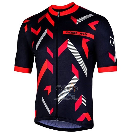 Nalini Descesa 2.0 Ropa Ciclismo Culotte Corto 2019 Men Mangas Cortas Negro Rojo