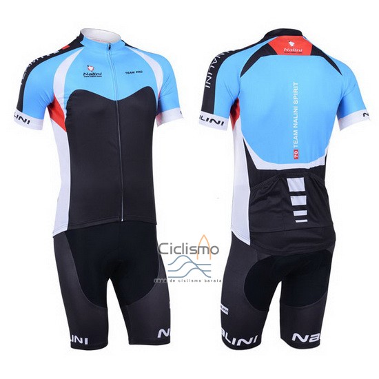 Nalini Ropa Ciclismo Culotte Corto 2013 Men Mangas Cortas Negro y Azur