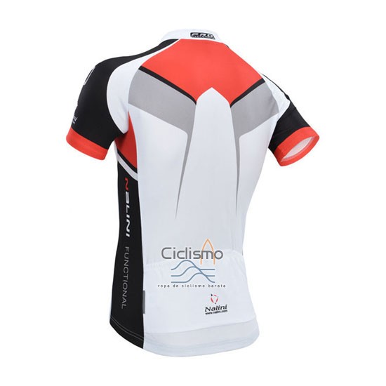 Nalini Ropa Ciclismo Culotte Corto 2014 Men Mangas Cortas Rojo y Blanco