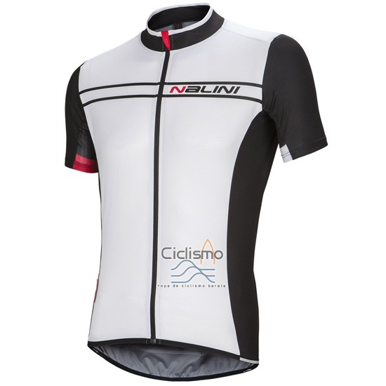 Nalini Ropa Ciclismo Culotte Corto 2016 Men Mangas Cortas Blanco y Negro