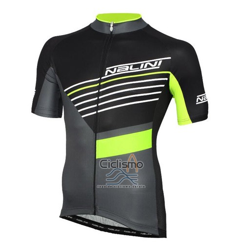 Nalini Ropa Ciclismo Culotte Corto 2016 Men Mangas Cortas Negro y Verde
