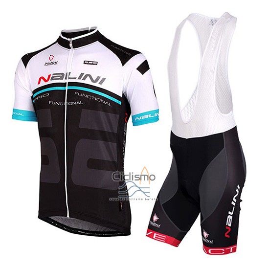 Nalini Ropa Ciclismo Culotte Corto 2018 Men Mangas Cortas Blanco y Negro