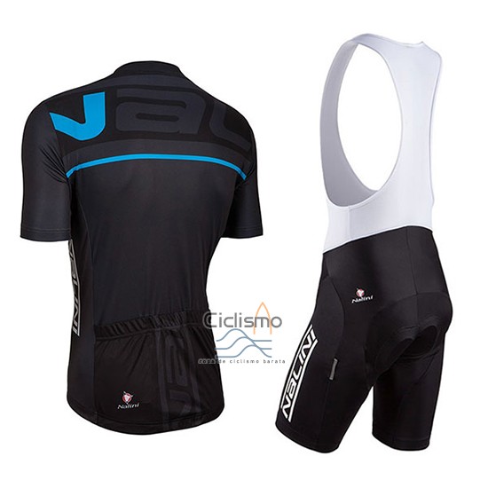 Nalini Ropa Ciclismo Culotte Corto 2018 Men Mangas Cortas Negro y Azul