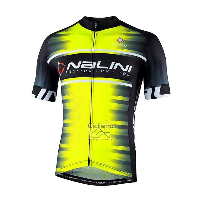 Nalini Ropa Ciclismo Culotte Corto 2021 Men Mangas Cortas AMarillo