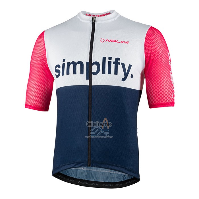 Nalini Ropa Ciclismo Culotte Corto 2022 Men Mangas Cortas Azul Rosa