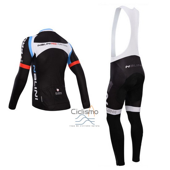 Nalini Ropa Ciclismo Culotte Largo 2014 Men Mangas Largas Negro