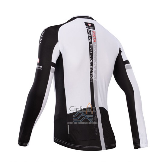 Nalini Ropa Ciclismo Culotte Largo 2014 Men Mangas Largas Negro y Rojo