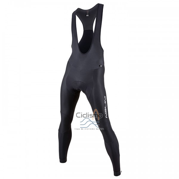 Nalini Ropa Ciclismo Culotte Largo 2017 Men Mangas Largas Negro y Gris