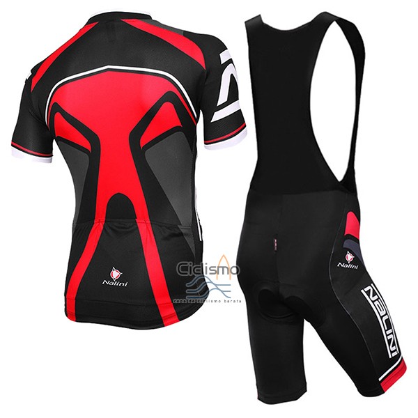 Nalini Salorno Ropa Ciclismo Culotte Corto 2017 Men Mangas Cortas Negro y Rojo