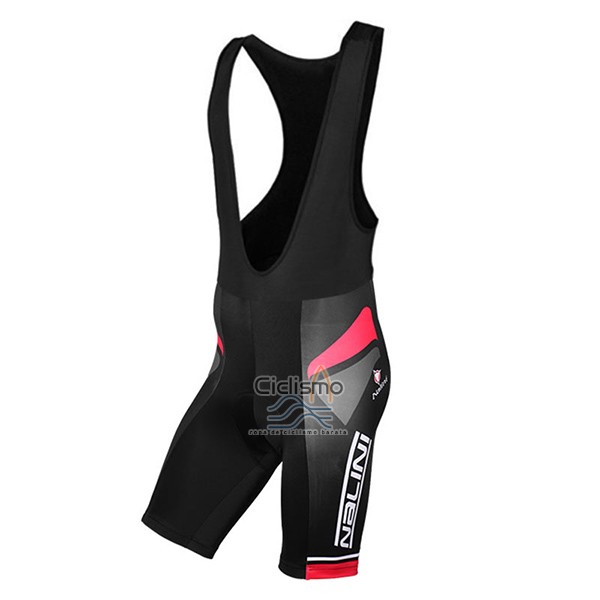 Nalini Salorno Ropa Ciclismo Culotte Corto 2017 Men Mangas Cortas Negro y Rojo