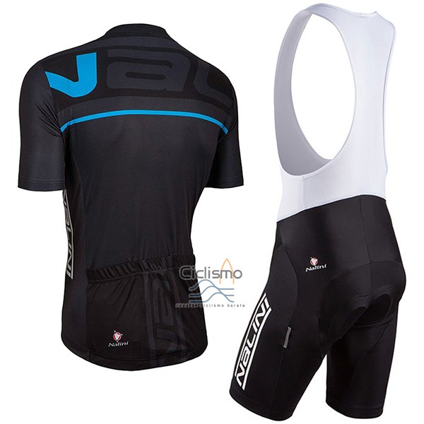 Nalini Speed Ropa Ciclismo Culotte Corto 2017 Men Mangas Cortas Negro y Azul
