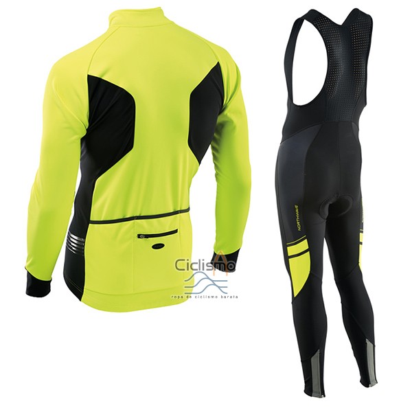 Nalini Northwave Ropa Ciclismo Culotte Largo 2017 Hombre Mangas Largas AMarillo y Negro
