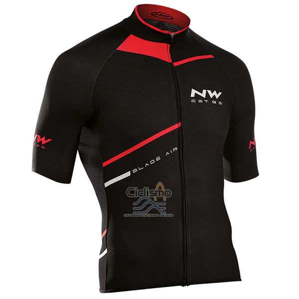 Northwave Blade Air Ropa Ciclismo Culotte Corto 2017 Hombre Mangas Cortas Negro y Rojo