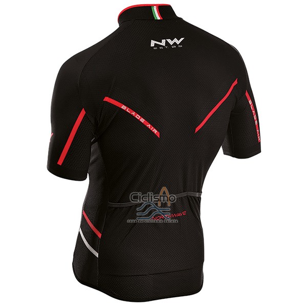 Northwave Blade Air Ropa Ciclismo Culotte Corto 2017 Hombre Mangas Cortas Negro y Rojo
