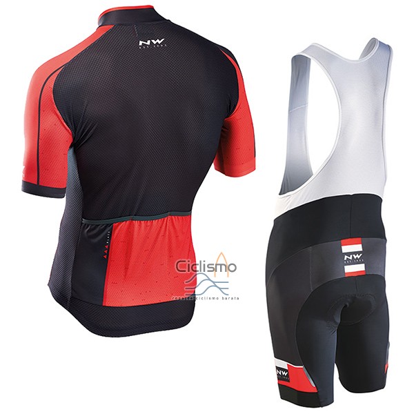 Northwave Blade Ropa Ciclismo Culotte Corto 2017 Hombre Mangas Cortas Negro y Rojo