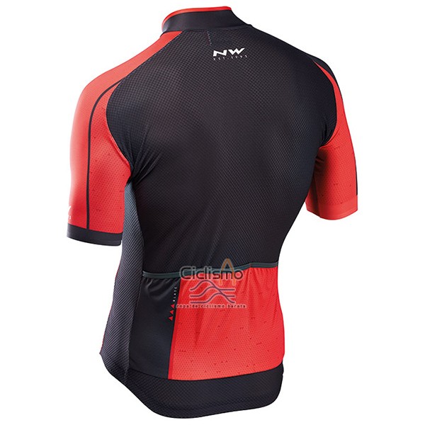 Northwave Blade Ropa Ciclismo Culotte Corto 2017 Hombre Mangas Cortas Negro y Rojo