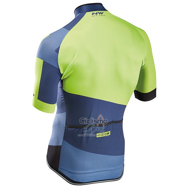 Northwave Extreme Ropa Ciclismo Culotte Corto 2017 Hombre Mangas Cortas Verde y Azul