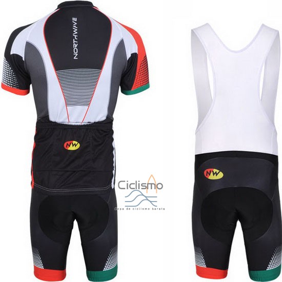 Northwave Ropa Ciclismo Culotte Corto 2013 Hombre Mangas Cortas Negro y Blanco