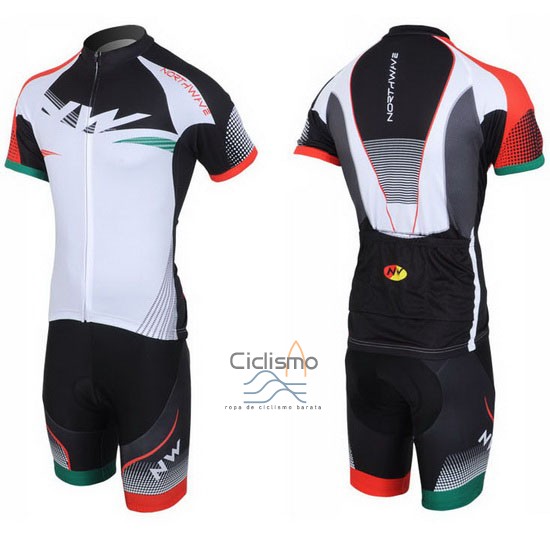 Northwave Ropa Ciclismo Culotte Corto 2013 Hombre Mangas Cortas Negro y Blanco
