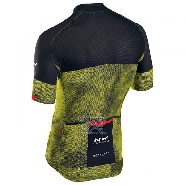 Northwave Ropa Ciclismo Culotte Corto 2018 Hombre Mangas Cortas Negro AMarillo
