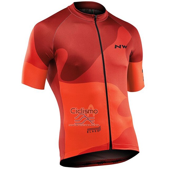 Northwave Ropa Ciclismo Culotte Corto 2019 Hombre Mangas Cortas Naranja