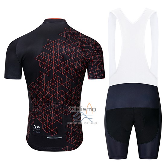 Northwave Ropa Ciclismo Culotte Corto 2019 Hombre Mangas Cortas Negro Rojo