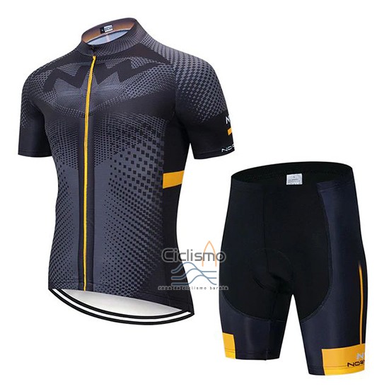 Northwave Ropa Ciclismo Culotte Corto 2020 Hombre Mangas Cortas Gris Negro AMarillo