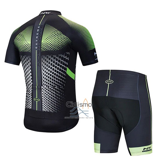 Northwave Ropa Ciclismo Culotte Corto 2020 Hombre Mangas Cortas Negro Blanco Verde