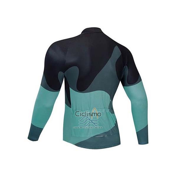 Northwave Ropa Ciclismo Culotte Largo 2020 Hombre Mangas Largas Negro Gris Verde