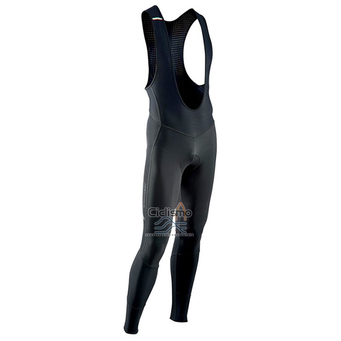 Northwave Ropa Ciclismo Culotte Largo 2021 Hombre Mangas Largas Negro Rojo