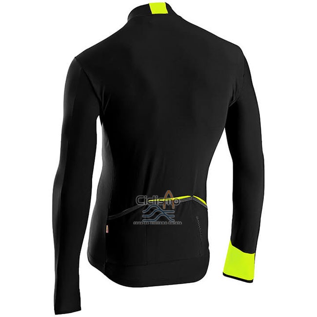 Northwave Ropa Ciclismo Culotte Largo  Hombre Mangas Largas Negro AMarillo
