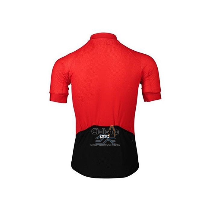 Poc Ropa Ciclismo Culotte Corto 2020 Hombre Mangas Cortas Rojo Negro