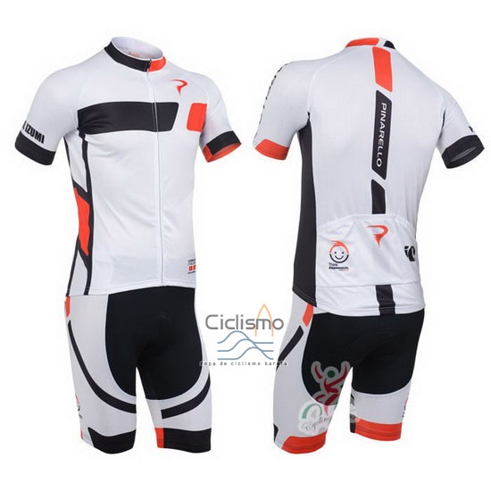 Pinarello Ropa Ciclismo Culotte Corto 2013 Hombre Mangas Cortas Negro y Blanco