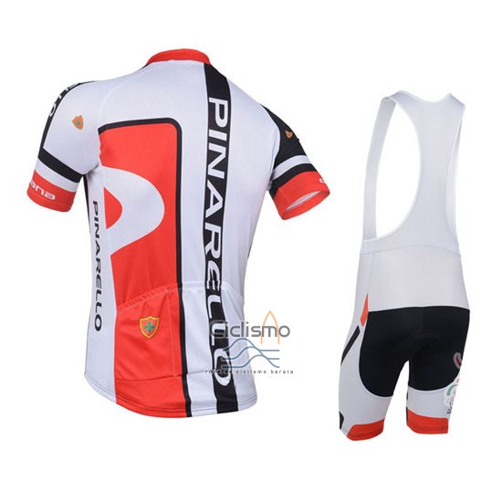 Pinarello Ropa Ciclismo Culotte Corto 2013 Hombre Mangas Cortas Rojo y Negro